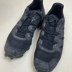 Black Men's Salomon’s Athletic Hiking Shoes Size 9